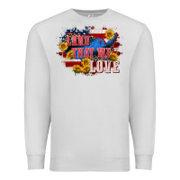 Dove Grey Land that we love 4th of july Premium Sweatshirt - CowGirlArtShop