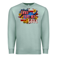 Seafoam Land that we love 4th of july Premium Sweatshirt - CowGirlArtShop