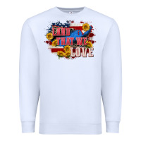 White Land that we love 4th of july Premium Sweatshirt - CowGirlArtShop