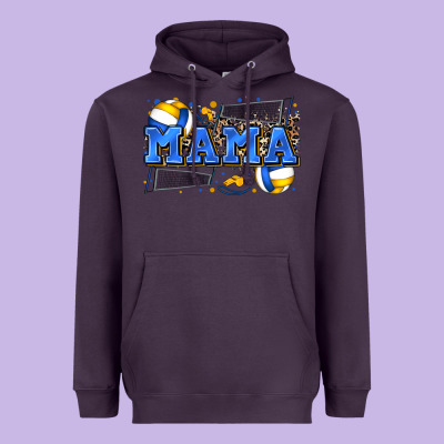 Mama Volleyball Heavyweight Hoodie Designed By Zillion Design Studio