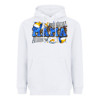 White mama volleyball Heavyweight Hoodie - Zillion Design Studio
