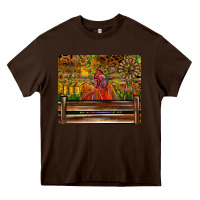 Chocolate Brown Farm Life Rooster Heavy Core Tee - CowhideDigitalArt