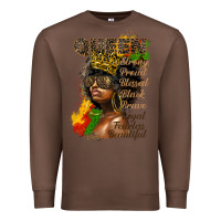 Chestnut afro queen juneteenth Premium Sweatshirt - HRA Design Shop