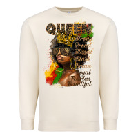 Sandshell afro queen juneteenth Premium Sweatshirt - HRA Design Shop