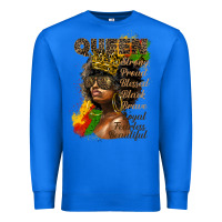 True Royal afro queen juneteenth Premium Sweatshirt - HRA Design Shop