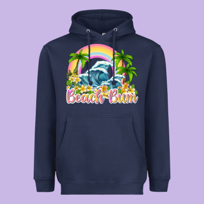 Beach Bum Heavyweight Hoodie Designed By Texasbilliewilder