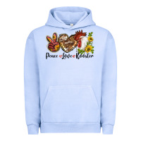 Pigment Grape Ice Peace Love Rooster With Sunflowers Urban Hoodie - LillyAllenDesigns