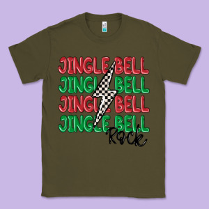 Jingle Bell Rock Classic Tee Designed By Maliassmallbusiness