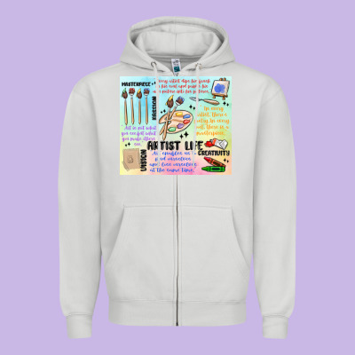 Zipper Hoodie artist life