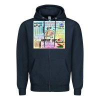 Navy artist life Zipper Hoodie - MaliasSmallBusiness