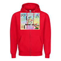 Red artist life Zipper Hoodie - MaliasSmallBusiness
