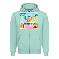 Seafoam artist life Zipper Hoodie - MaliasSmallBusiness
