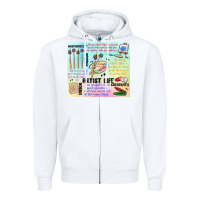 White artist life Zipper Hoodie - MaliasSmallBusiness
