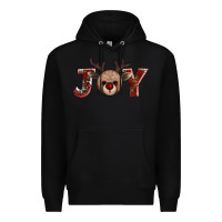 Black joy reindeer Premium Hoodie - AdoDesignShop