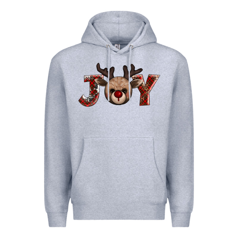 Joy Reindeer Premium Hoodie by AdoDesignShop | Teevron