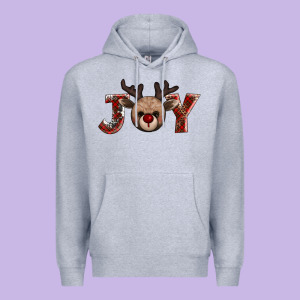 Joy Reindeer Premium Hoodie Designed By Adodesignshop