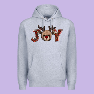 Joy Reindeer Premium Hoodie Designed By Adodesignshop