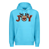 Ocean Blue joy reindeer Premium Hoodie - AdoDesignShop