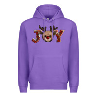 Purple joy reindeer Premium Hoodie - AdoDesignShop