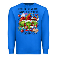 True Royal it's fine we're fine everythıng is fine! Premium Sweatshirt - FaDigitalArtStudio