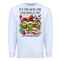 White it's fine we're fine everythıng is fine! Premium Sweatshirt - FaDigitalArtStudio