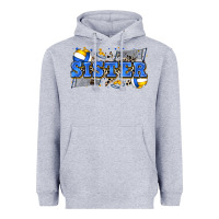 Heather Grey sister volleyball Heavyweight Hoodie - Zillion Design Studio