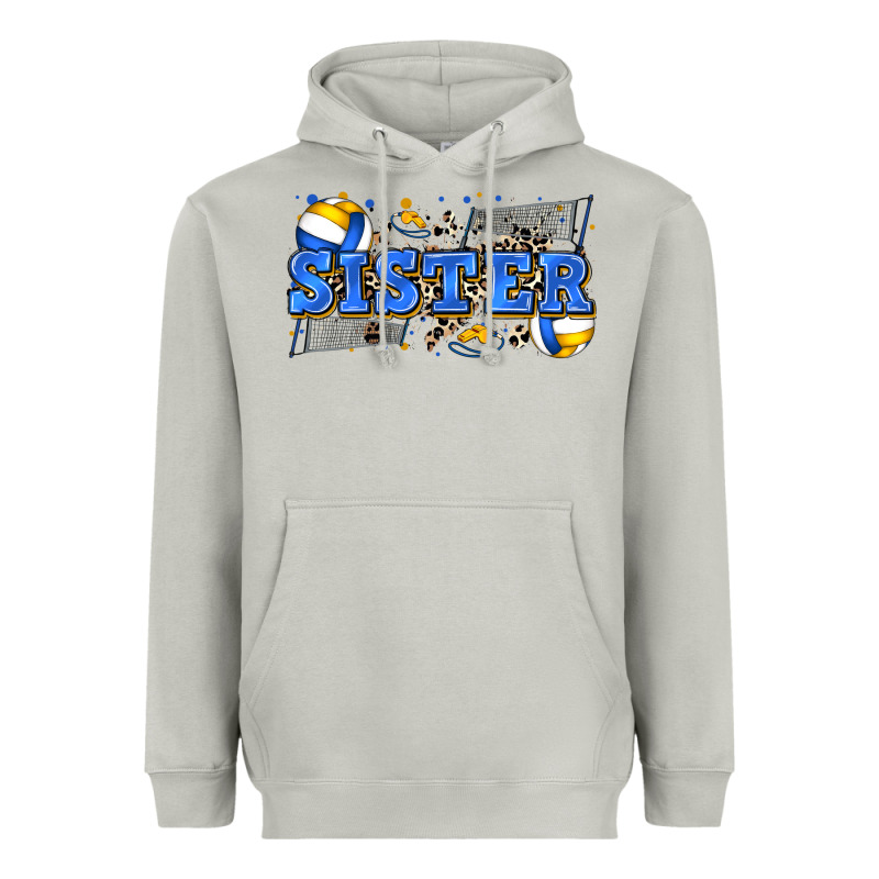 Sister Volleyball Heavyweight Hoodie by Zillion Design Studio | Teevron