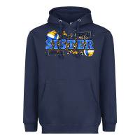 Navy sister volleyball Heavyweight Hoodie - Zillion Design Studio