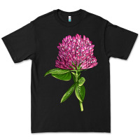 Black Red Clover Illustrations Premium Tee - LillyAllenDesigns