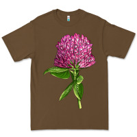 Cacao Red Clover Illustrations Premium Tee - LillyAllenDesigns