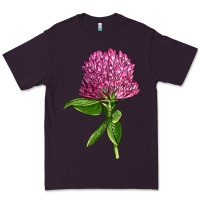Plum Red Clover Illustrations Premium Tee - LillyAllenDesigns
