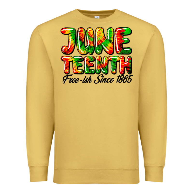 Juneteenth Free Ish Since 1865 Premium Sweatshirt by HRA Design Shop | Teevron