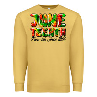 Antique Gold juneteenth free ish since 1865 Premium Sweatshirt - HRA Design Shop