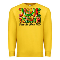 Lemon juneteenth free ish since 1865 Premium Sweatshirt - HRA Design Shop