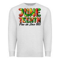 Oatmeal Heather juneteenth free ish since 1865 Premium Sweatshirt - HRA Design Shop