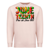 Pale Pink juneteenth free ish since 1865 Premium Sweatshirt - HRA Design Shop