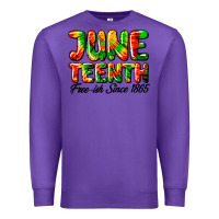 Purple juneteenth free ish since 1865 Premium Sweatshirt - HRA Design Shop