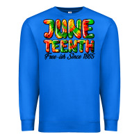 True Royal juneteenth free ish since 1865 Premium Sweatshirt - HRA Design Shop