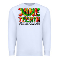 White juneteenth free ish since 1865 Premium Sweatshirt - HRA Design Shop