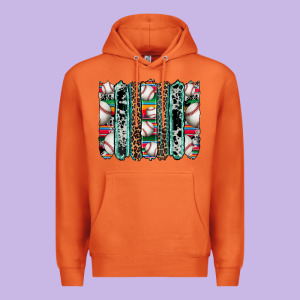 Baseball Serape Cowhide Turquoise Leopard Glitter  Brushstrokes Premium Hoodie Designed By Artiststas