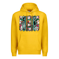 Lemon baseball serape cowhide turquoise leopard glitter  brushstrokes Premium Hoodie - Artiststas