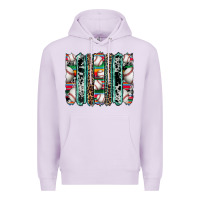 Lilac baseball serape cowhide turquoise leopard glitter  brushstrokes Premium Hoodie - Artiststas