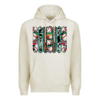 Oatmeal Heather baseball serape cowhide turquoise leopard glitter  brushstrokes Premium Hoodie - Artiststas