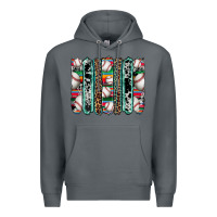 Rock baseball serape cowhide turquoise leopard glitter  brushstrokes Premium Hoodie - Artiststas