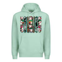 Seafoam baseball serape cowhide turquoise leopard glitter  brushstrokes Premium Hoodie - Artiststas