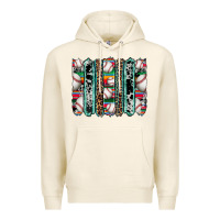 Tofu baseball serape cowhide turquoise leopard glitter  brushstrokes Premium Hoodie - Artiststas