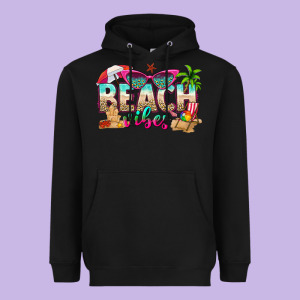 Beach Vibes Heavyweight Hoodie Designed By Texasbilliewilder