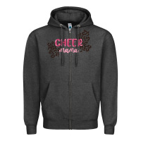 Charcoal Heather cheer mama Zipper Hoodie - MaliasSmallBusiness