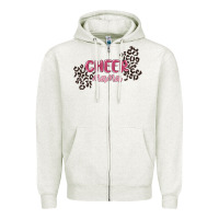 Oatmeal Heather cheer mama Zipper Hoodie - MaliasSmallBusiness