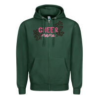 Sports Green cheer mama Zipper Hoodie - MaliasSmallBusiness